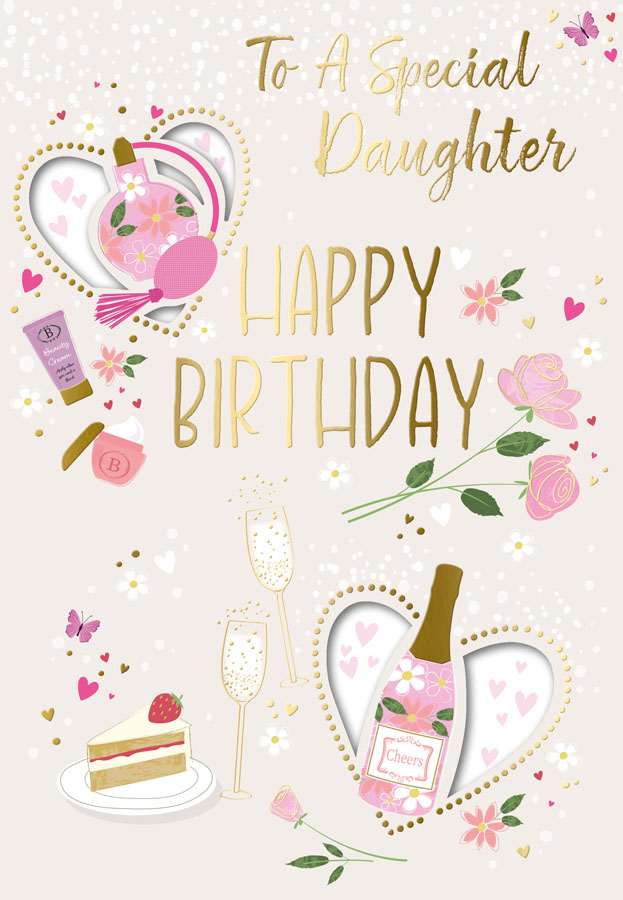 6pk Cards C90 Birthday Daughter - Tiger Feet Ireland