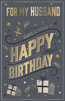 6pk Cards C375 Birthday Husband - Tiger Feet Ireland
