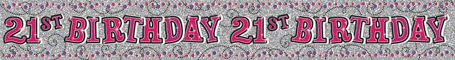 6pk Banners Birthday Age 21 - Tiger Feet Ireland