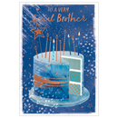 6pk Cards C50 Birthday Brother - Tiger Feet Ireland