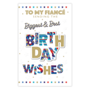 6pk Cards C375 Birthday Fiancé - Tiger Feet Ireland
