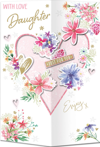 6pk Cards C90 Birthday Daughter - Tiger Feet Ireland