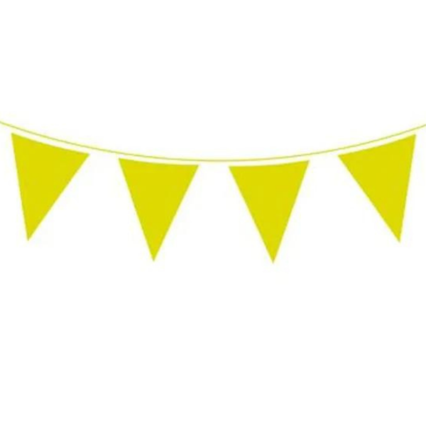 10m Waterproof Bunting 20 Flags Lime Green - Tiger Feet Ireland