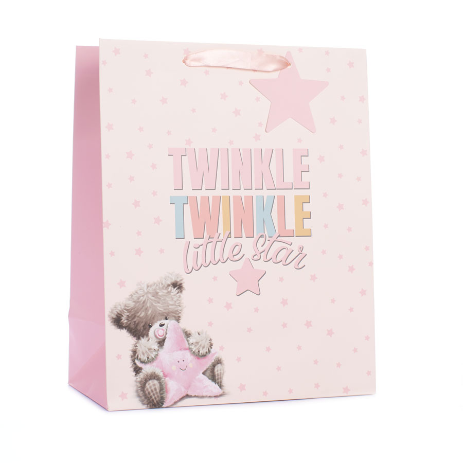 6pk Extra Large Portrait Gift Bags Bear With Star - Tiger Feet Ireland