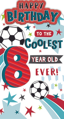6pk Cards C55 Birthday Age 8 - Tiger Feet Ireland