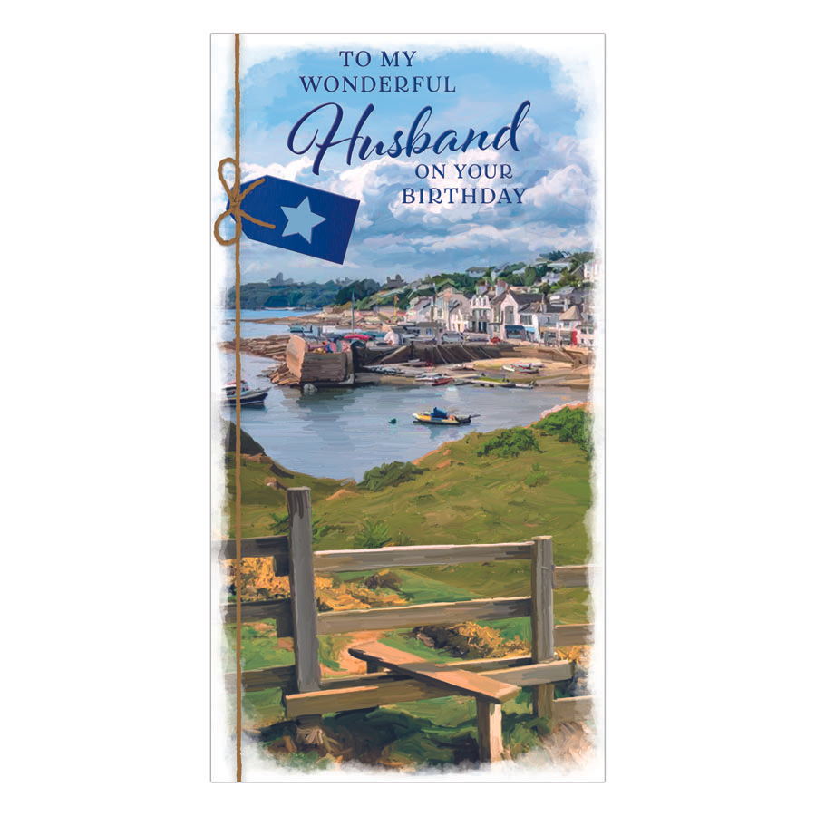 6pk Cards C55 Birthday Husband - Tiger Feet Ireland