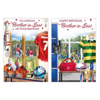 12pk Cards C50 Birthday Brother-In-Law - Tiger Feet Ireland