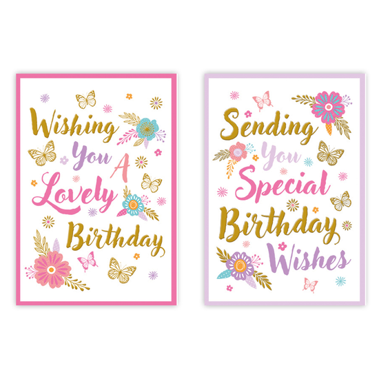 Poppyhill 12 Pack Cards C50 Birthday Open