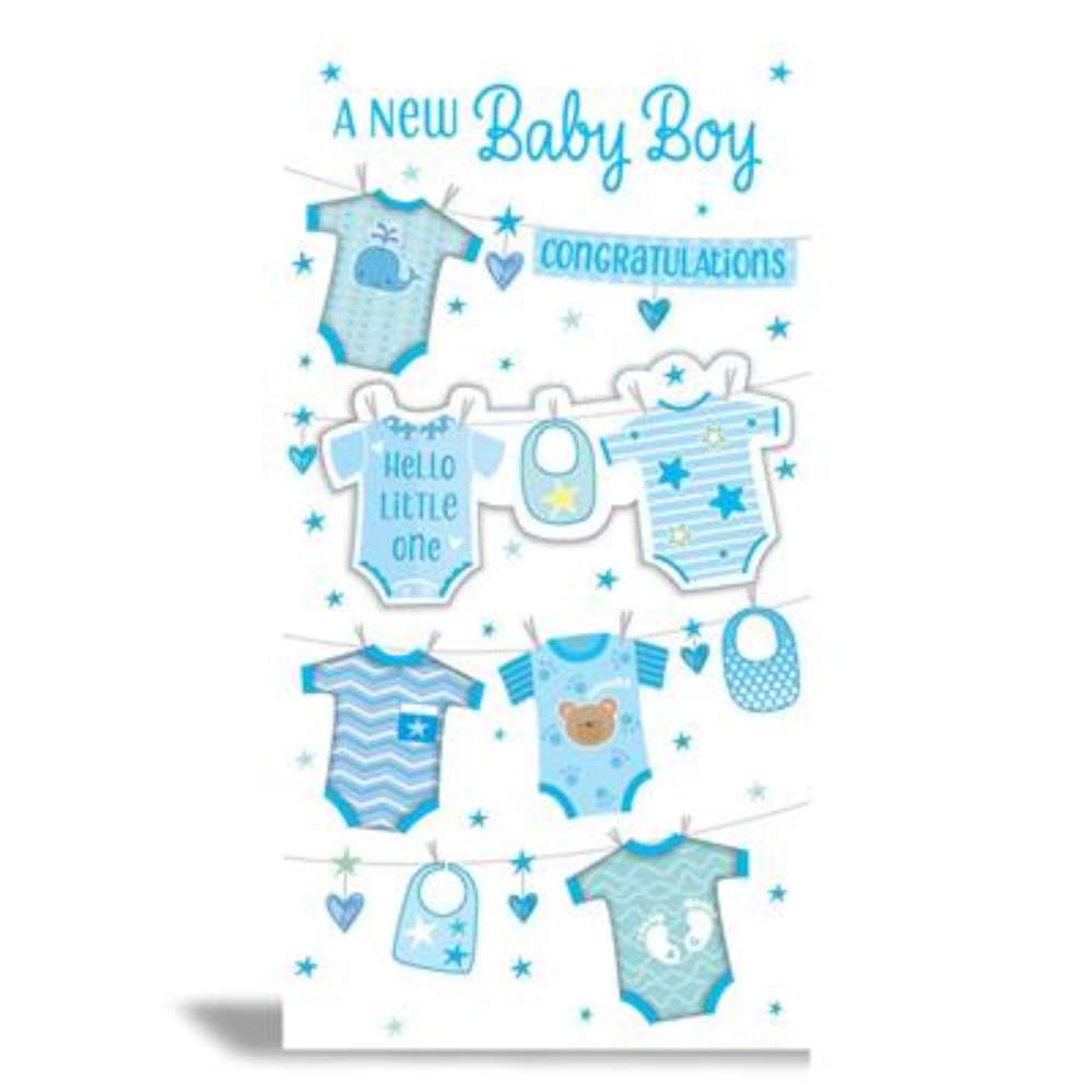 6pk Cards C55 Birth Congratulations - Tiger Feet Ireland