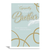 6pk Cards C75 Sympathy Loss Of Brother - Tiger Feet Ireland