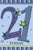 6pk Cards C50 Birthday Age 21 - Tiger Feet Ireland
