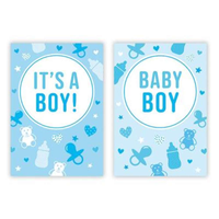 12pk Cards C50 Birth Congratulations - Tiger Feet Ireland