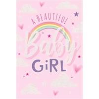 6pk Cards C50 Baby Girl - Tiger Feet Ireland