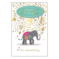 6pk Cards C75 Birthday Mum - Tiger Feet Ireland