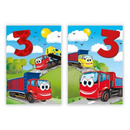 12pk Cards C50 Birthday Age 3 - Tiger Feet Ireland