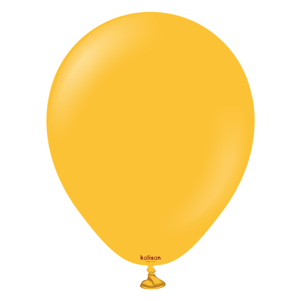 100ct Latex Balloon 5" Standard Amber Kalisan - Tiger Feet Ireland