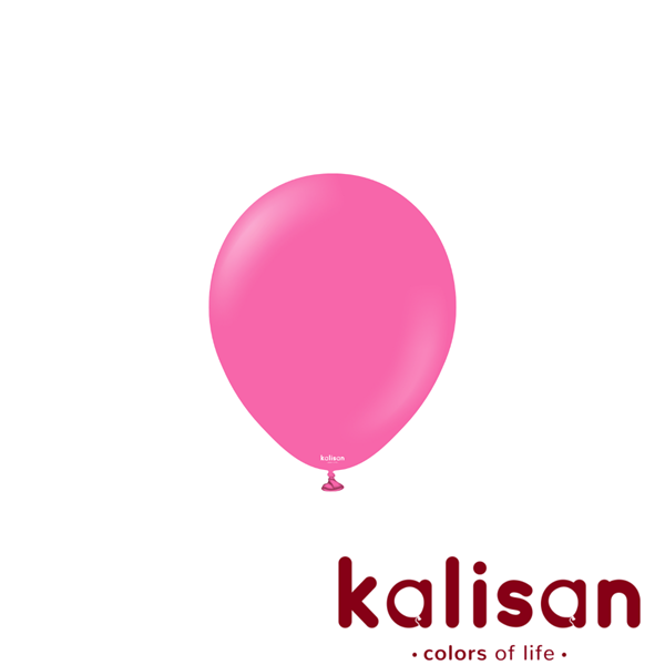 100ct Latex Balloon 5" Standard Fuchsia Kalisan - Tiger Feet Ireland