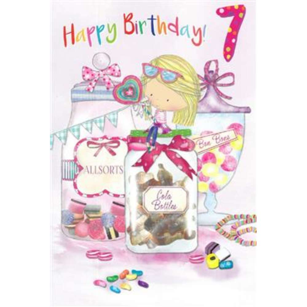 6pk Cards C50 Birthday Age 7 - Tiger Feet Ireland