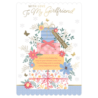 6pk Cards C90 Birthday Girlfriend - Tiger Feet Ireland