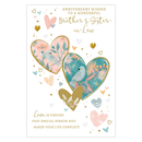 6pk Cards C75 Brother & Sister-In-Law Anniversary - Tiger Feet Ireland