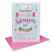 6pk Cards C50 Birthday February - Tiger Feet Ireland