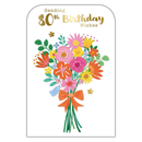 6pk Cards C75 Birthday Age 80 - Tiger Feet Ireland