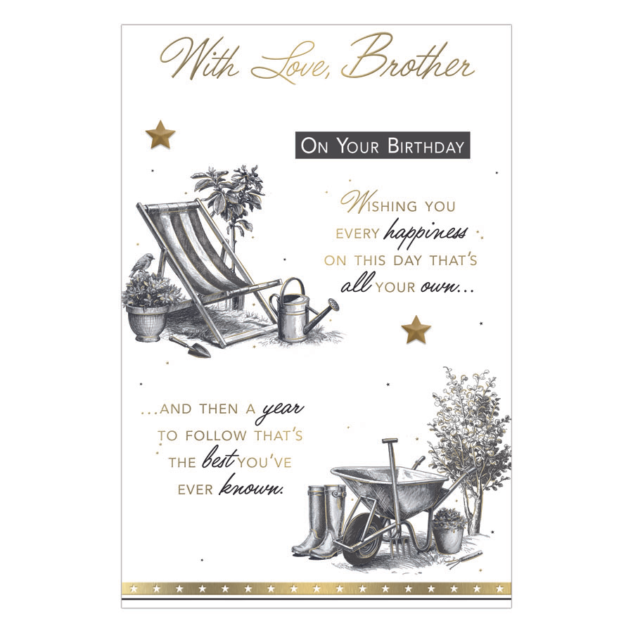 6pk Cards C75 Birthday Brother - Tiger Feet Ireland