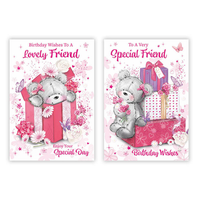 12pk Cards C50 Birthday Friend - Tiger Feet Ireland