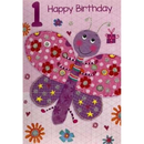 6pk Cards C50 Birthday Age 1 - Tiger Feet Ireland