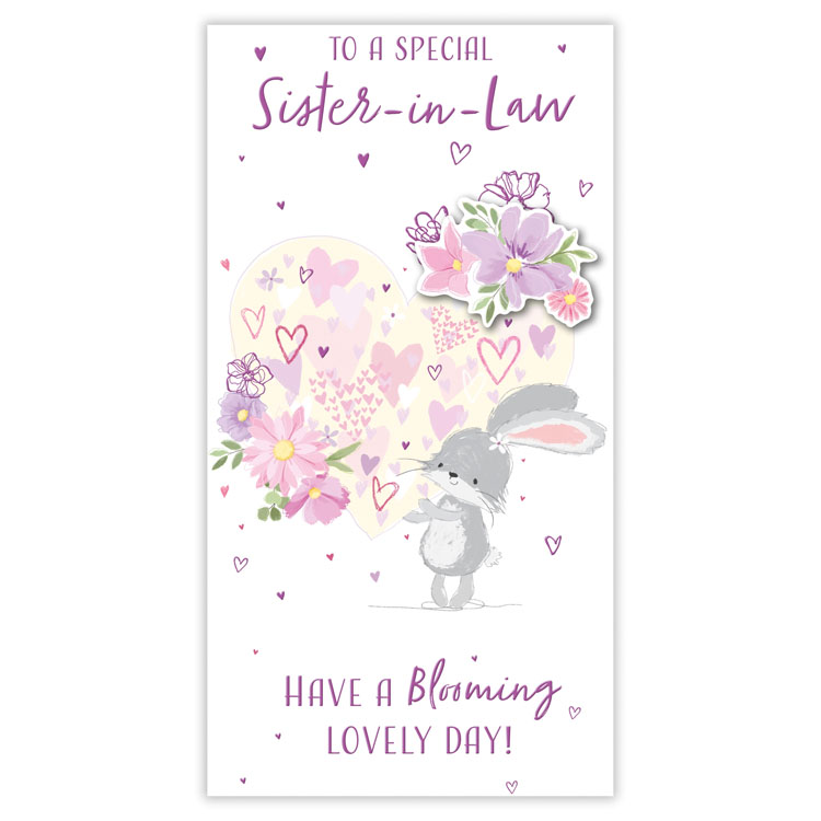 6pk Cards C55 Birthday Sister-In-Law - Tiger Feet Ireland