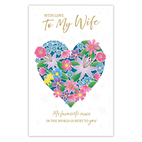 6pk Cards C375 Birthday Wife - Tiger Feet Ireland