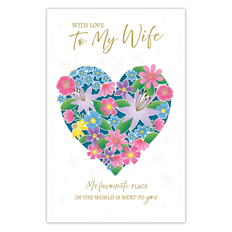 6pk Cards C375 Birthday Wife - Tiger Feet Ireland