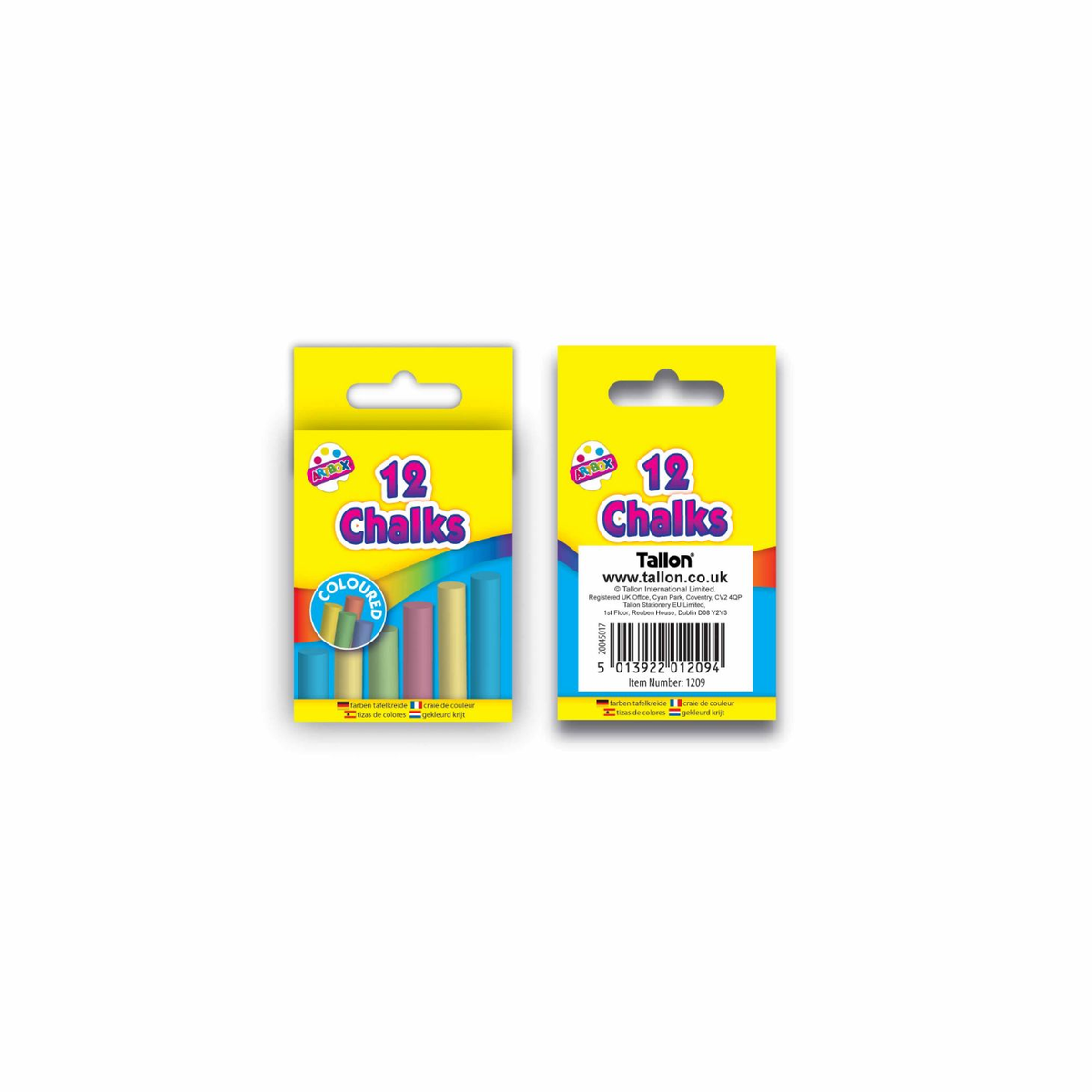 Coloured Chalks - Tiger Feet Ireland
