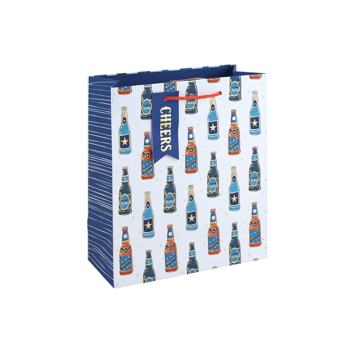 6pk Gift Bag Beer Bottles Large - Tiger Feet Ireland