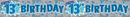 6pk Banners Birthday Age 13 - Tiger Feet Ireland