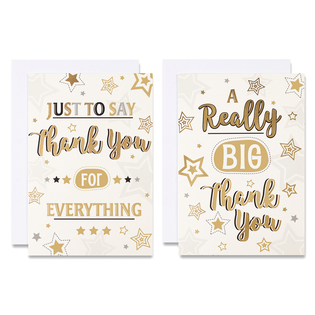 12pk Cards C50 Thank You - Tiger Feet Ireland