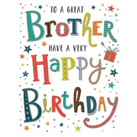 6pk Cards C50 Birthday Brother - Tiger Feet Ireland