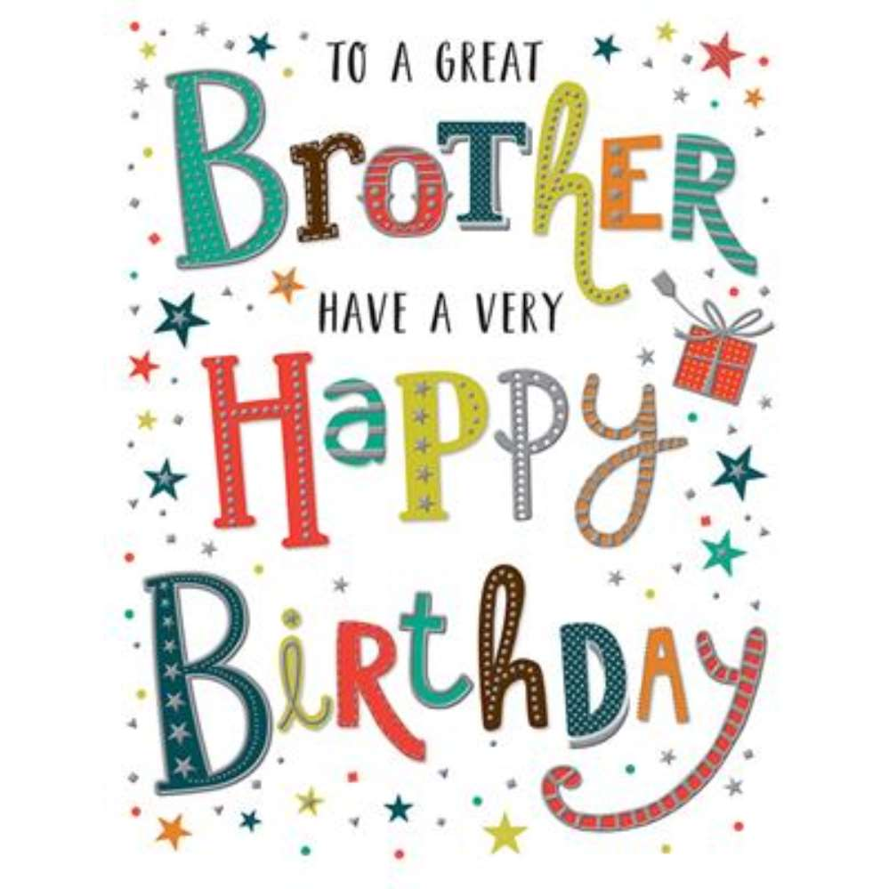 6pk Cards C50 Birthday Brother - Tiger Feet Ireland