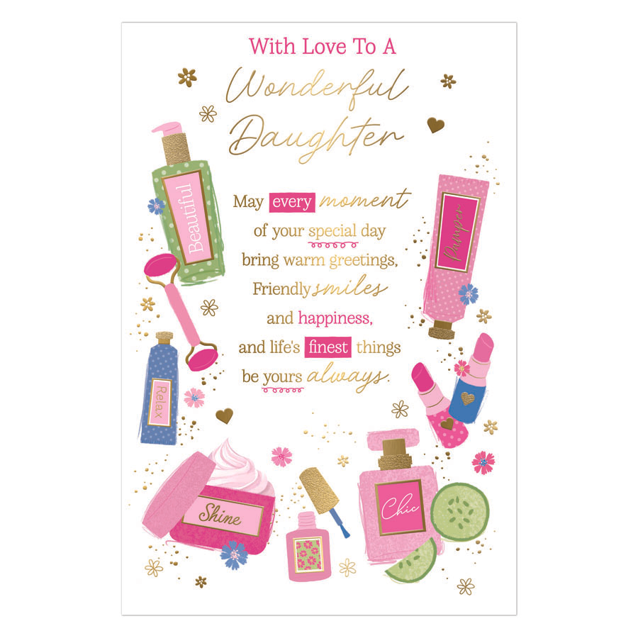 6pk Cards C75 Birthday Daughter - Tiger Feet Ireland