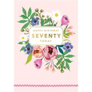 6pk Cards C75 Birthday Age 70 - Tiger Feet Ireland