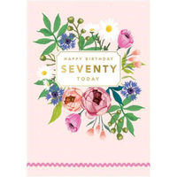 6pk Cards C75 Birthday Age 70 - Tiger Feet Ireland