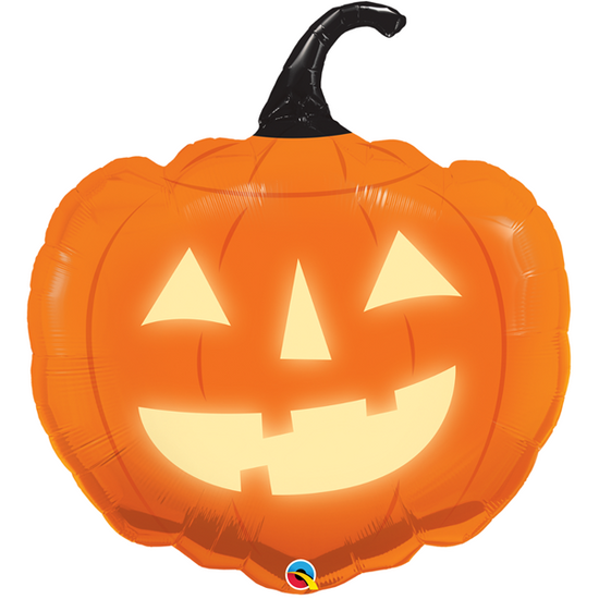 Foil Balloon 35" Shape Halloween Glowing Pumpkin