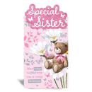 6pk Cards C55 Birthday Sister - Tiger Feet Ireland