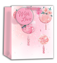 6pk Medium Portrait Gift Bags Balloons - Tiger Feet Ireland
