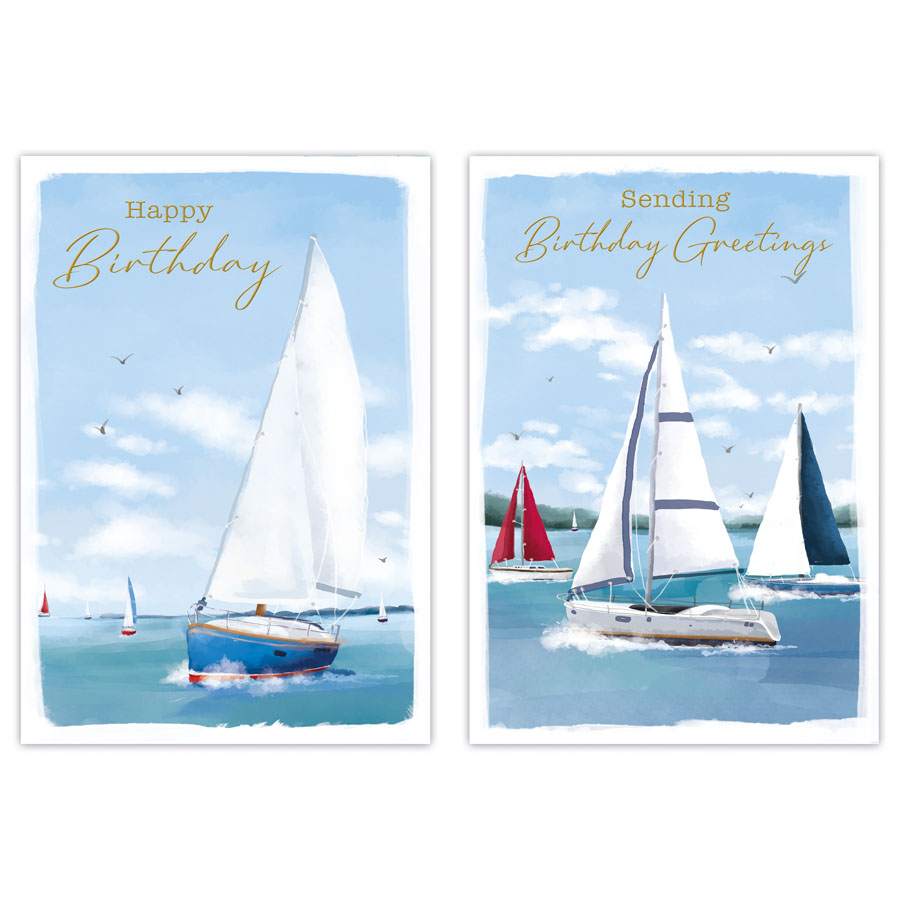 12pk Cards C50 Birthday Open - Tiger Feet Ireland