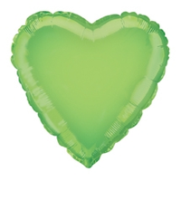 Foil Balloon 18" Heart Green - Tiger Feet Ireland