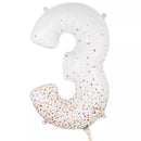 Foil Balloon 34" Big Number Holo. Rose Gold - Tiger Feet Ireland
