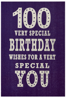 6pk Cards C50 Birthday Age 100 - Tiger Feet Ireland