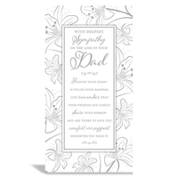 6pk Cards C55 Sympathy Loss Of Dad - Tiger Feet Ireland