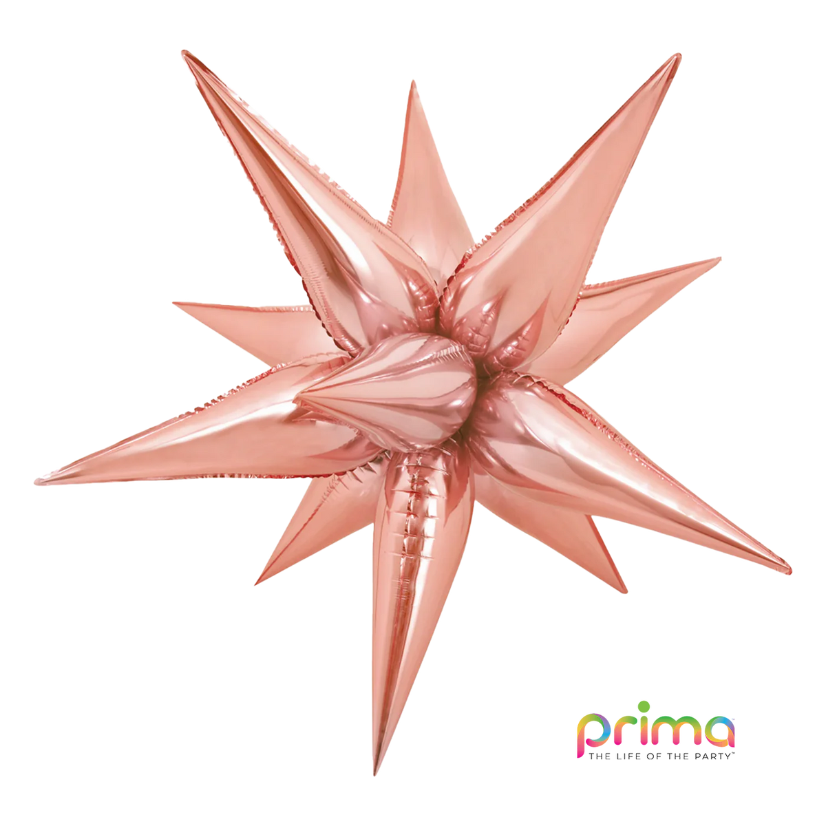 Foil Balloon 40" Shape Rose Gold Starburst - Tiger Feet Ireland